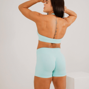 SET DEPORTIVO BIKER Y CROP TOP BASICO